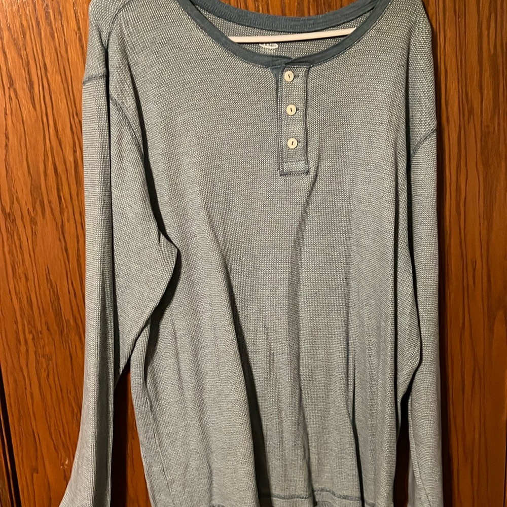 Blue long sleeve top